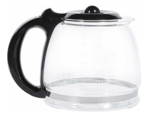 Jarra De Vidrio Repuesto Para Cafetera Universal 10-12 Tazas Color Negro