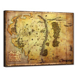 Poster De Mapa Guttaty Señor De Los Anillos 06, 45,5 X 61...