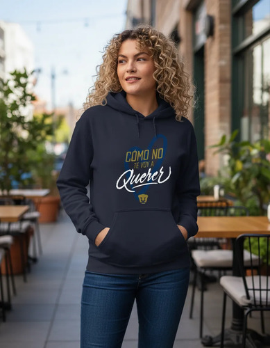 Sudadera Pumas Unam Deportiva Mujer Hoodie A Querer Corazón