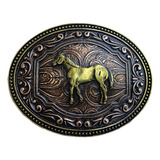 Fivela Para Cinto Country Cavalo Bronze Master 2405 Original
