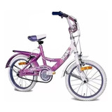 Bicicleta Stark Dama Flores Rodado 20 Mod 6096 Tio Musa Color Rosa/blanco