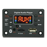 Kit 2 Placa Amplificador Áudio Mp3 Bluetooth 5.0 Sd Usb 