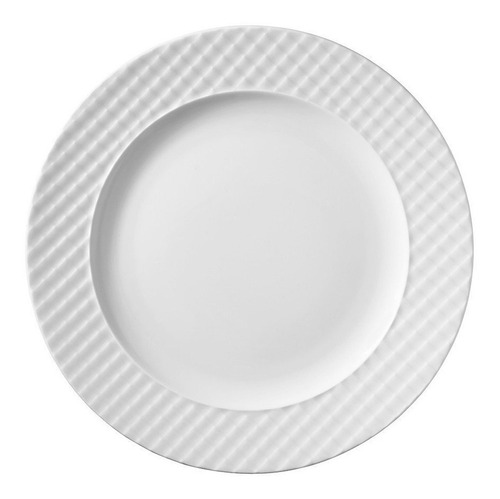 Plato Playo Blanco 27 Cm Porcelana Kuthaya