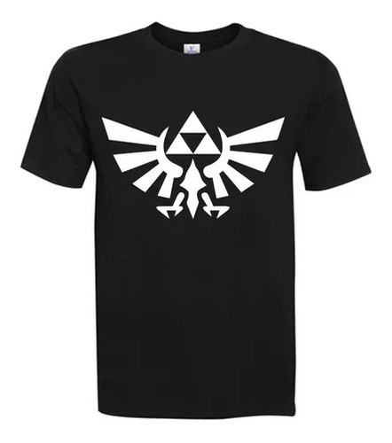 Polera En B&n Zelda Para Hombre Ll