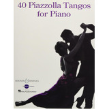 Libro 40 Piazzolla Tangos For Piano En Ingles