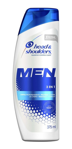 Shampoo Head & Shoulders 3 En 1 375 Ml