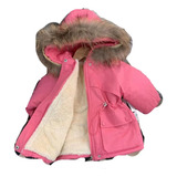 Chaqueta Acolchada De Algodón Para Niña, Parka Cálida De Lon