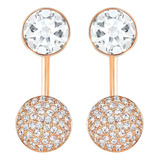 Swaovski Original Aros Round Cut , Blanco, Gold Rosé