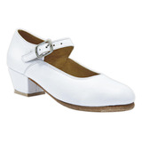 Zapato Danza Folklórica Dama Piel Blanco 18/21-