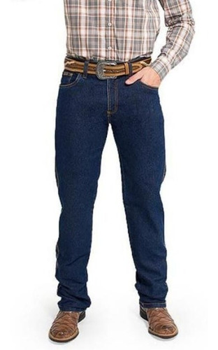 Calça Jeans Masculina Country Rodeio Tradicional Elastano