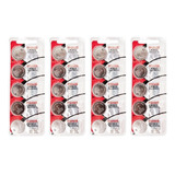 Bateria Maxell Cr2032- 4 Cartelas C/ 5 Unidades Em Cada