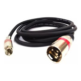 Cabo Xlr Macho Rca Macho 50cm