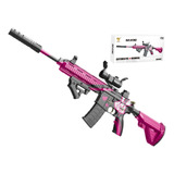  Rifle Automático-manual M416 Hidrogel Rosa Conejo 