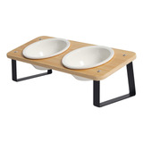 Cuenco Elevado De Comida Para Gatos, Cuencos De Ceramica Par