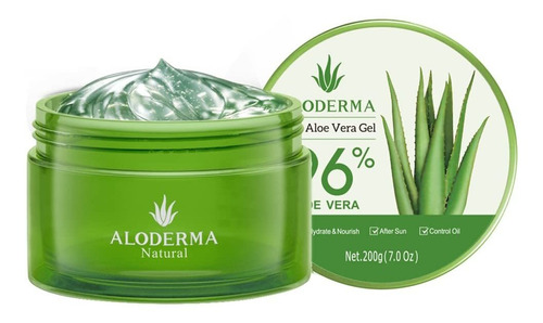 Aloderma Gel De Aloe Vera Orgánico Puro Fabricado Con 96% De