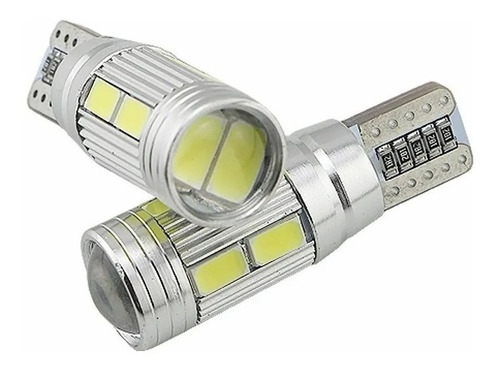 Lampara Posicion Led Cob T10 Canbus 10 Smd Con Lupa