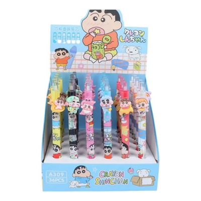9pz Plumas Tinta Negra China Punta Fina Diseños Kawaii Mixto Negro