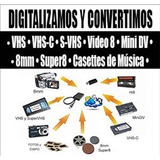 Digitalizo Vhs, Hi8, 8, Minidv. 8mm Y Super8mm. Audio.fotos.