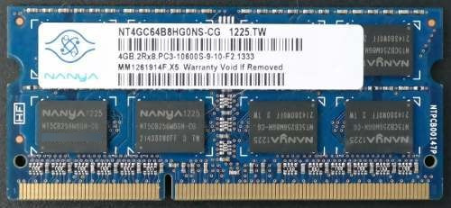 Memoria Ram 4gb Pc3-10600s 1333mhz Nanya Nt4gc64b8hg0ns-cg 