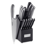 Set Bloque De Cuchillos De Acero Cuisinart C77ss-15p Color Stainless Steel