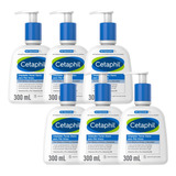 Combo X6 Cetaphil Gel Limpiador Facial Para Piel Grasa 300ml