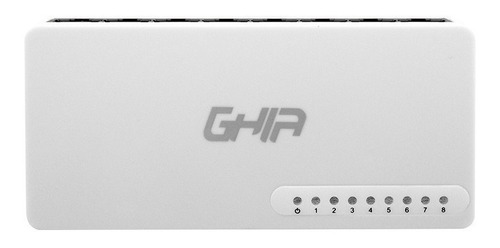 Conmutador Ghia 10-100mbps Switch No Administrable 8 Puertos