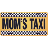 Placa De Matrícula Metálica Para Taxi De Mamá De 6 X 12