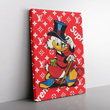 Pato Donald Art, Cuadro Moderno En Tela Canvas 