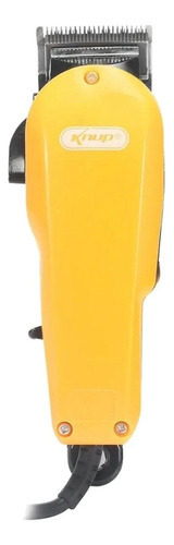 Máquina De Cortar Cabelo Knup Profissional 110-220v 4 Pentes Cor Amarelo 220v