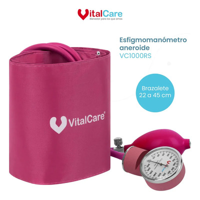 Buamanómetro Aneroide Vitalcare Premium Color Rosa Esfigmomanómetro Aneroide | Envío gratis