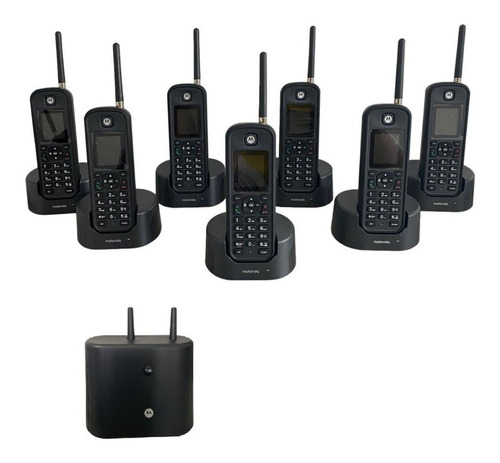 Telefone Sem Fio Motorola  Dect 6.0 De Longo Alcance 7 Bases