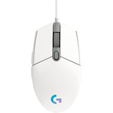 Mouse Logitech Óptico G203 Lightsync Alámbrico Usb Blanco