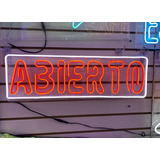 Letrero Neón Flex Led Abierto Colores Display Anuncio