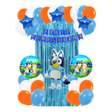 Kit Globos Decoración Perro Bluey Cumpleaños