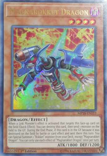 Yugioh! Magnarokket Dragon Mp18-en112 1st E Ultra Rare