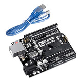 Elegoo El-cb-001 Uno R3 Placa Atmega328p Atmega16u2