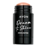 Avon Iluminador Facial Em Bastao Dream T Shine Gold/pink/bro Tom Da Maquiagem Crystal Pink