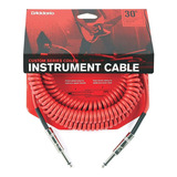 Daddario Pw-cdg-30rd Cable Espiral P/ Guitarra Bajo 9 Metros