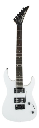 Guitarra Eléctrica Jackson Js Series Js12 Dinky De Álamo Snow White Brillante Con Diapasón De Amaranto