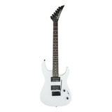 Guitarra Eléctrica Jackson Js Series Js12 Dinky De Álamo Snow White Brillante Con Diapasón De Amaranto