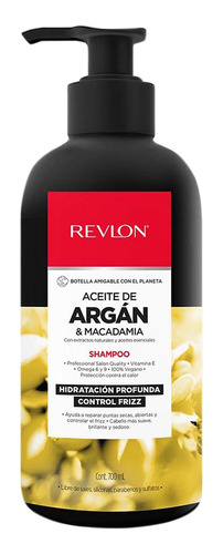 Shampoo Aceite Argan & Macadamia Revlon Control Frizz 700ml