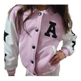 Chaqueta De Béisbol De Felpa De Invierno Para Niñas 