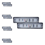 Tunelight 5 Pares De Faros Luz Blanca 6 Leds Con Lupa 18w