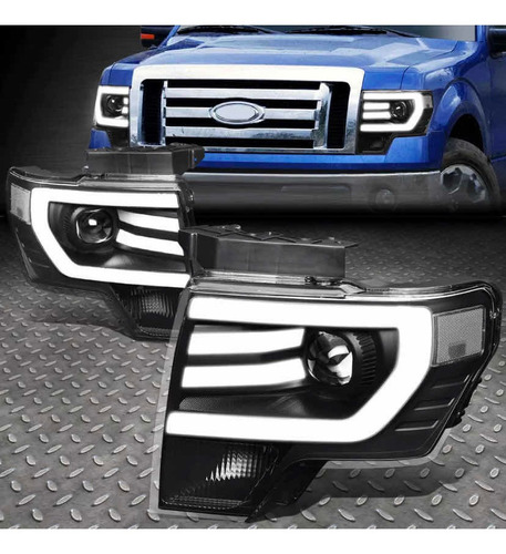 Faros Ford F150 Raptor Lobo 2009 2010 2013 2014 Led Drl  