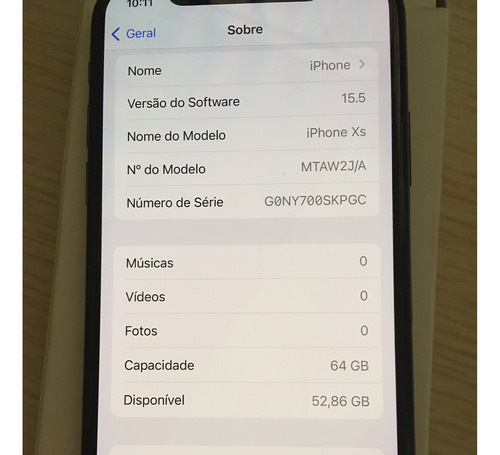  iPhone XS 64 Gb Cinza-espacial A1920