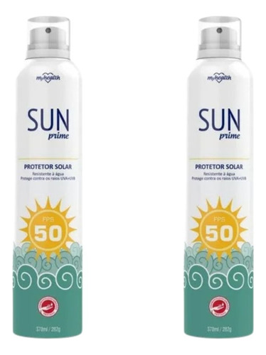 Kit 2 Protetores Solar Fps50 Tamanho Família 370ml