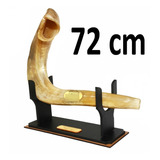 Shofar De Chifre De Carneiro Especial Com Suporte - Importado De Israel