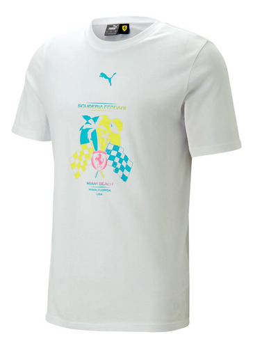 Playera Ferrari Edición Especial Gp Miami Fórmula 1 2023