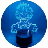 Lámpara Led Vegeta Majin Vegeta Dragon Ball Luz Decoración