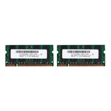 2 Memorias Ddr2 Pc2-6400 De 2 Gb, 800 Mhz, 200 Pines, 1,8 V,